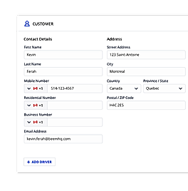 Customer Details