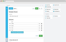 Customize Questions screenshot