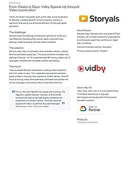 From Weeks to Days: Vidby Speeds Up Storyals' Video Localization