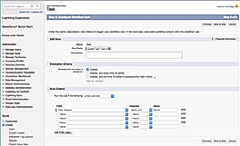 Salesforce configuration - New work flow rule