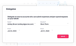 Delegation screenshot