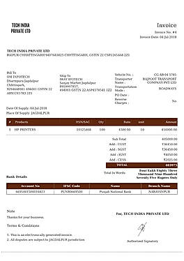 Tax Invoice Maker-Template