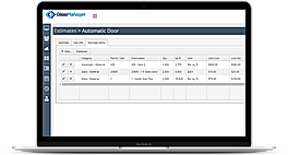 Estimate screenshot
