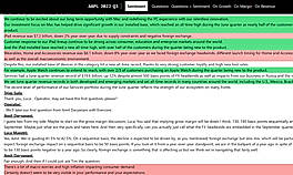 Sentiment analysis