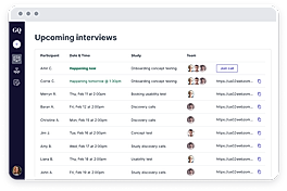 Interview screenshot