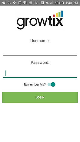 App Login Screen
