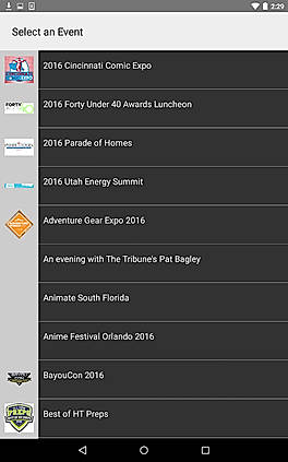 Events List