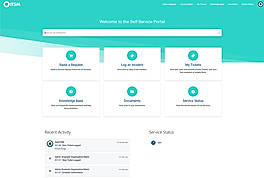 Self Service Portal screenshot