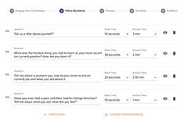 Customize Questions for Your Automated Interview