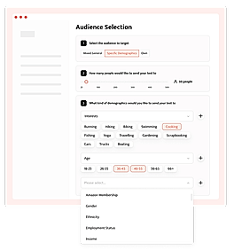 Audience Selection screenshot