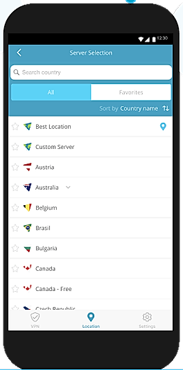Hide.me screenshot