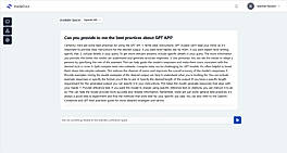 Chatbot screen