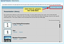 Upload Slides