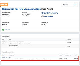 Transaction History