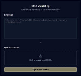 Validating Email