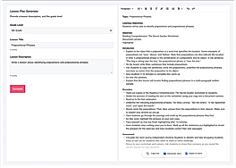 Lesson Plan Generator