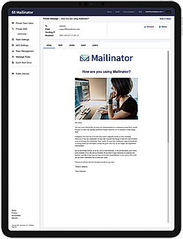 Mailinator ipad