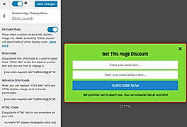 Mailoptin Click Launch Optin Trigger