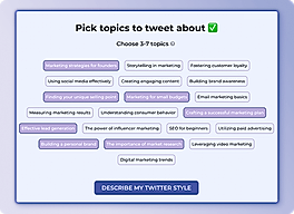 Pick Content Topics