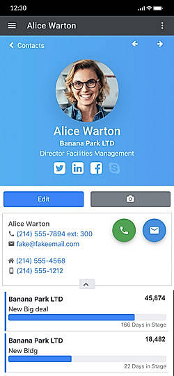Mothernode CRM screenshot