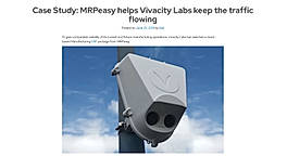 MRPeasy helps Vivacity Labs keep the traffic flowing