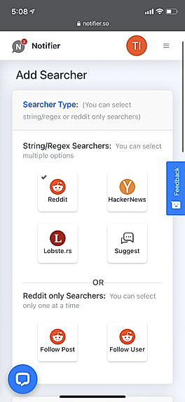 Notifier screenshot