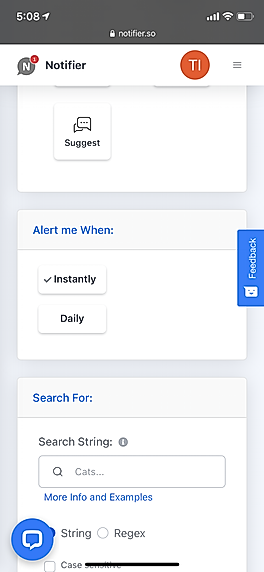 Notifier screenshot