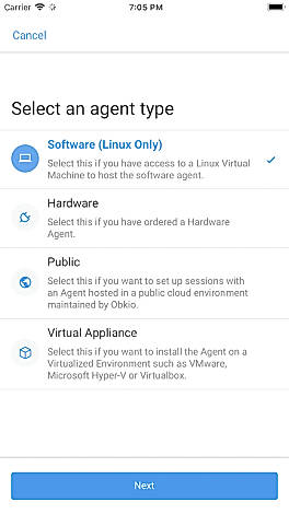 Select an agent