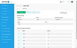 optiCutter : Parameter screenshot