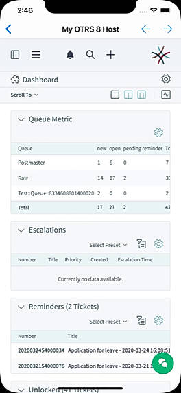 Dashboard screenshot