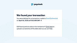 Transaction Found
