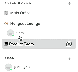 Presence screenshot