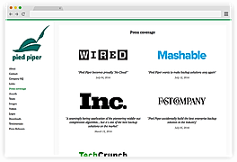 Press Coverage screenshot