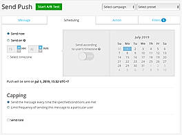 Scheduling Tab