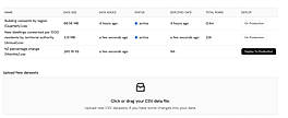Upload CSV Data Sheet