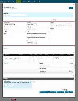 Create Credit Note