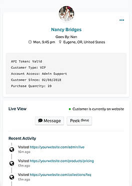 Know your customers. Empower your team with real time customer data.