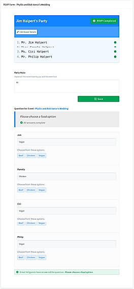 RSVP Keeper screenshot