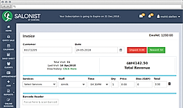 Invoice screenshot