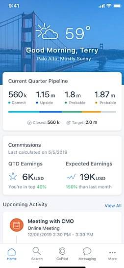 SAP Sales Cloud screenshot