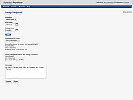 Swap Request screenshot