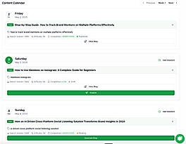 Content Calendar
