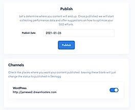 Integrate Content screenshot
