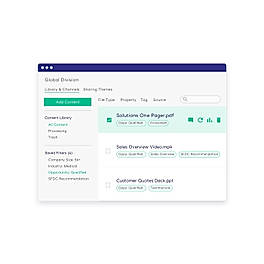 Sales Content Organize