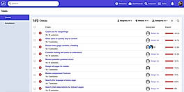 Tasks screenshot