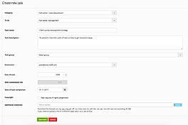 Setting the task