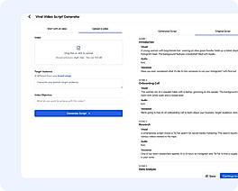 Analyze viral video scripts 