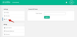 Go to API in your settings