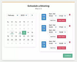 Schedule a meeting