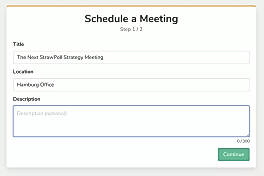 Schedule a meeting